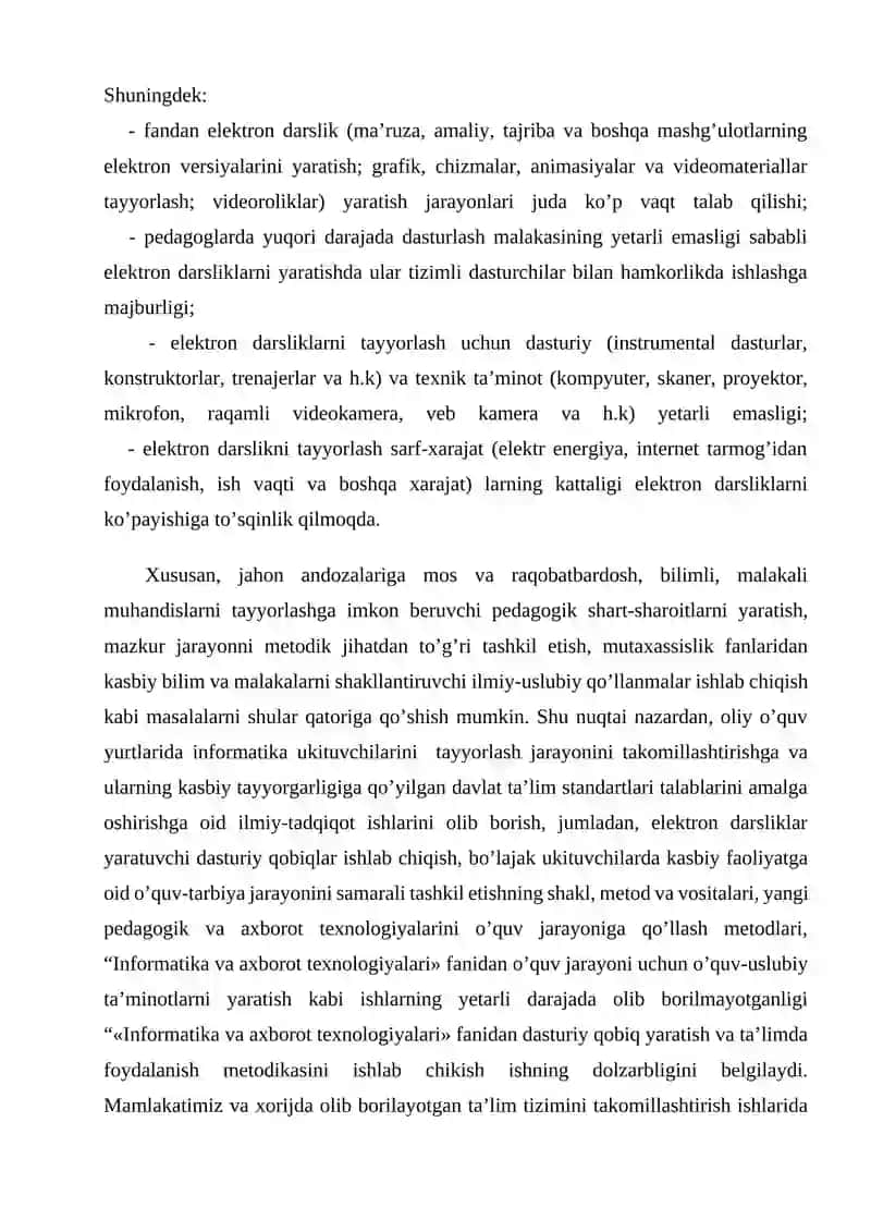 Maxsus pedagogik dasturiy vositalarni yaratish texnologiyasi 3