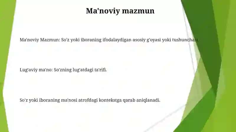 Olmoshning maʼno turlari 3