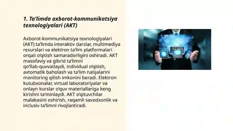 Taʼlimda zamonaviy texnologiyalar 3