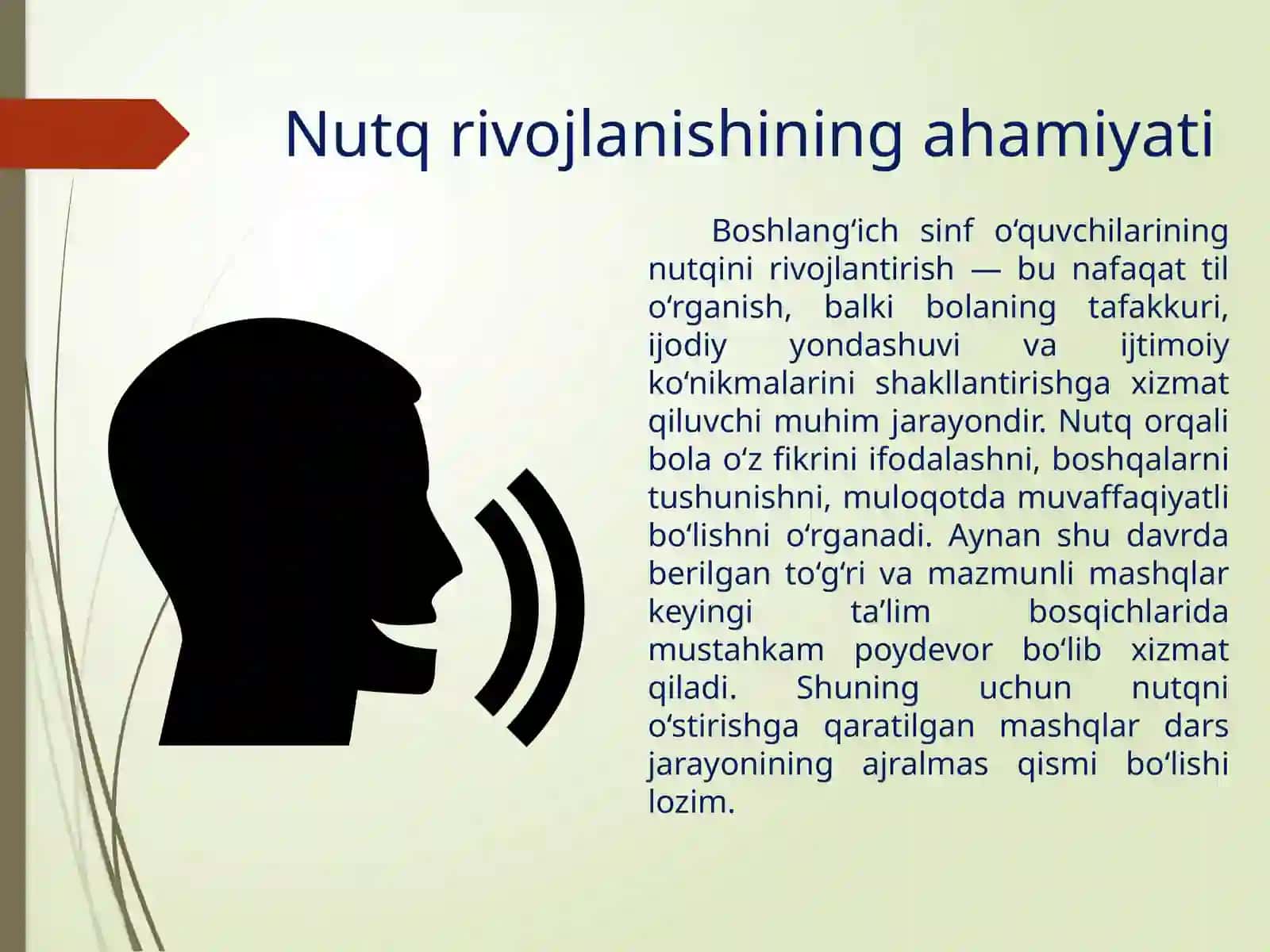 Boshlang‘ich sinf o‘quvchilarini nutqini o‘stirishga oid mashq turlarini ishlab chiqish 3