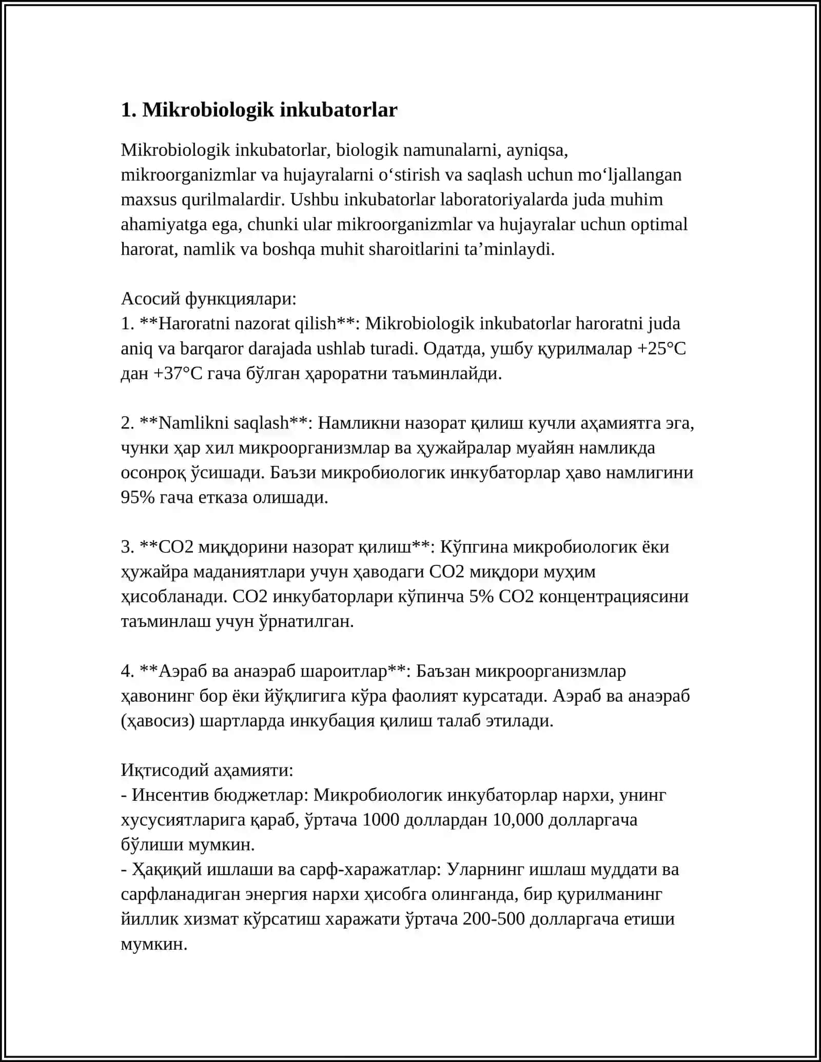 MIKROORGANIZM KULTURALARNI USKUNALARINI OʻRNATISH 3