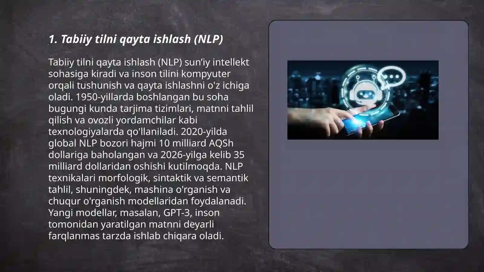 Chat botlar va virtual yordamchilarni yaratish texnalogiyasi 3