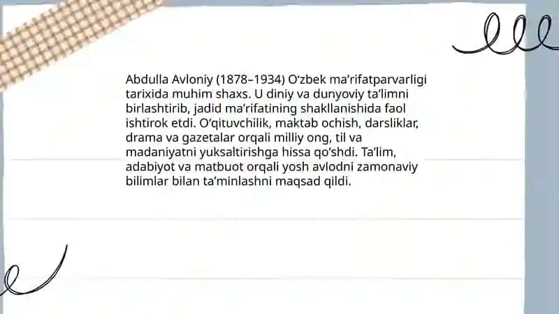 Abdulla Avloniy ma'rifatparvar 3