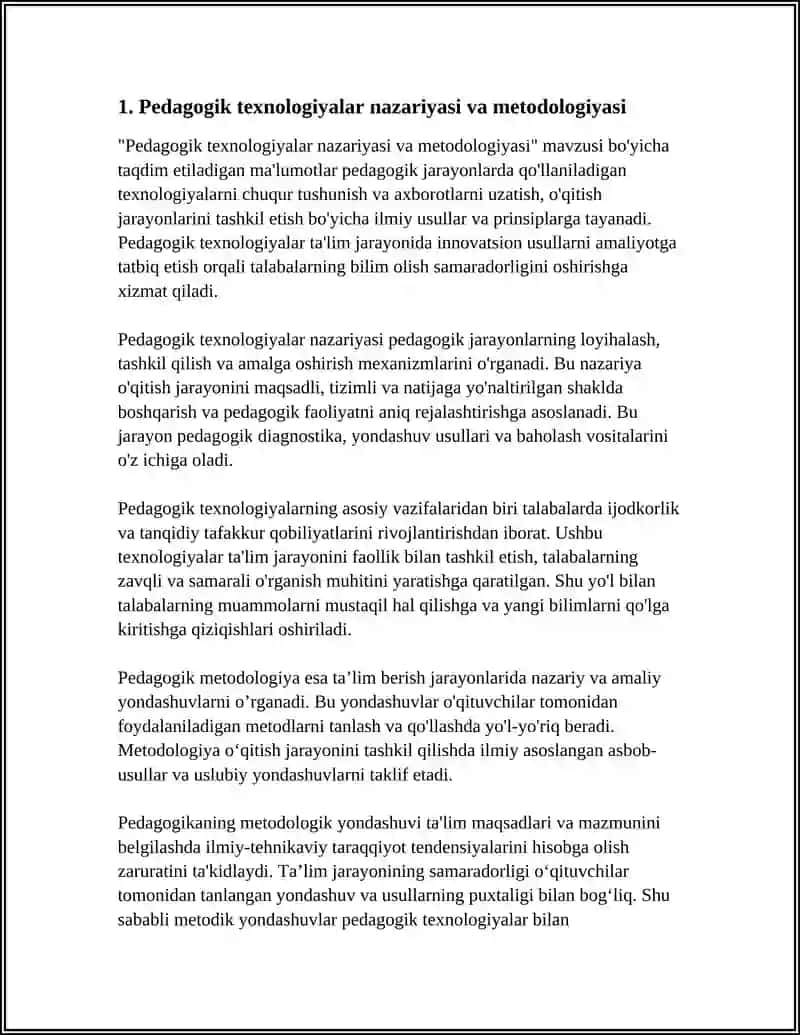 PEDAGOGIK TEXNOLOGIYALAR VA PEDAGOGIK MAHORAT 3