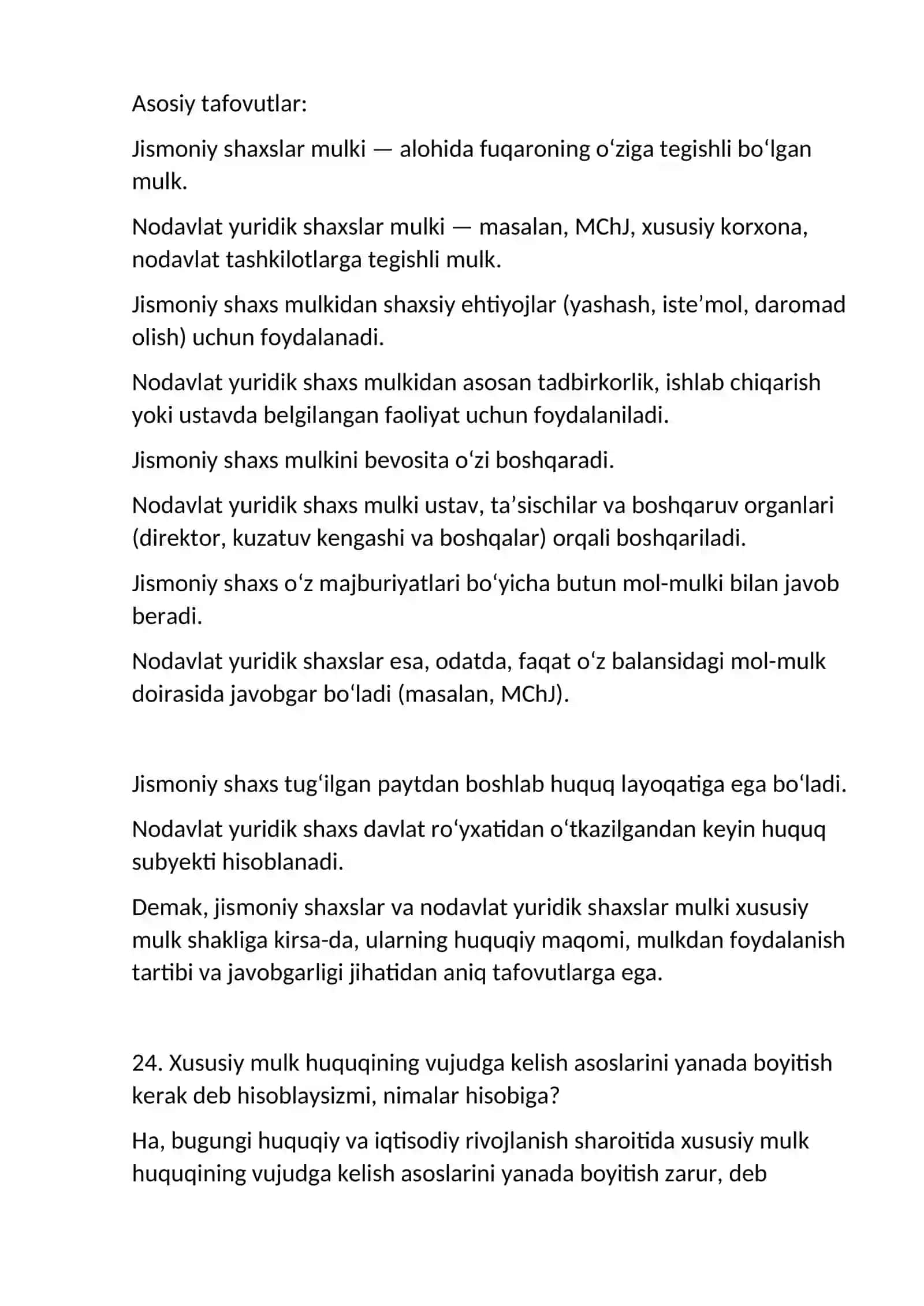 Xususiy mulkning mulkiy munosabatlar tizimi 3