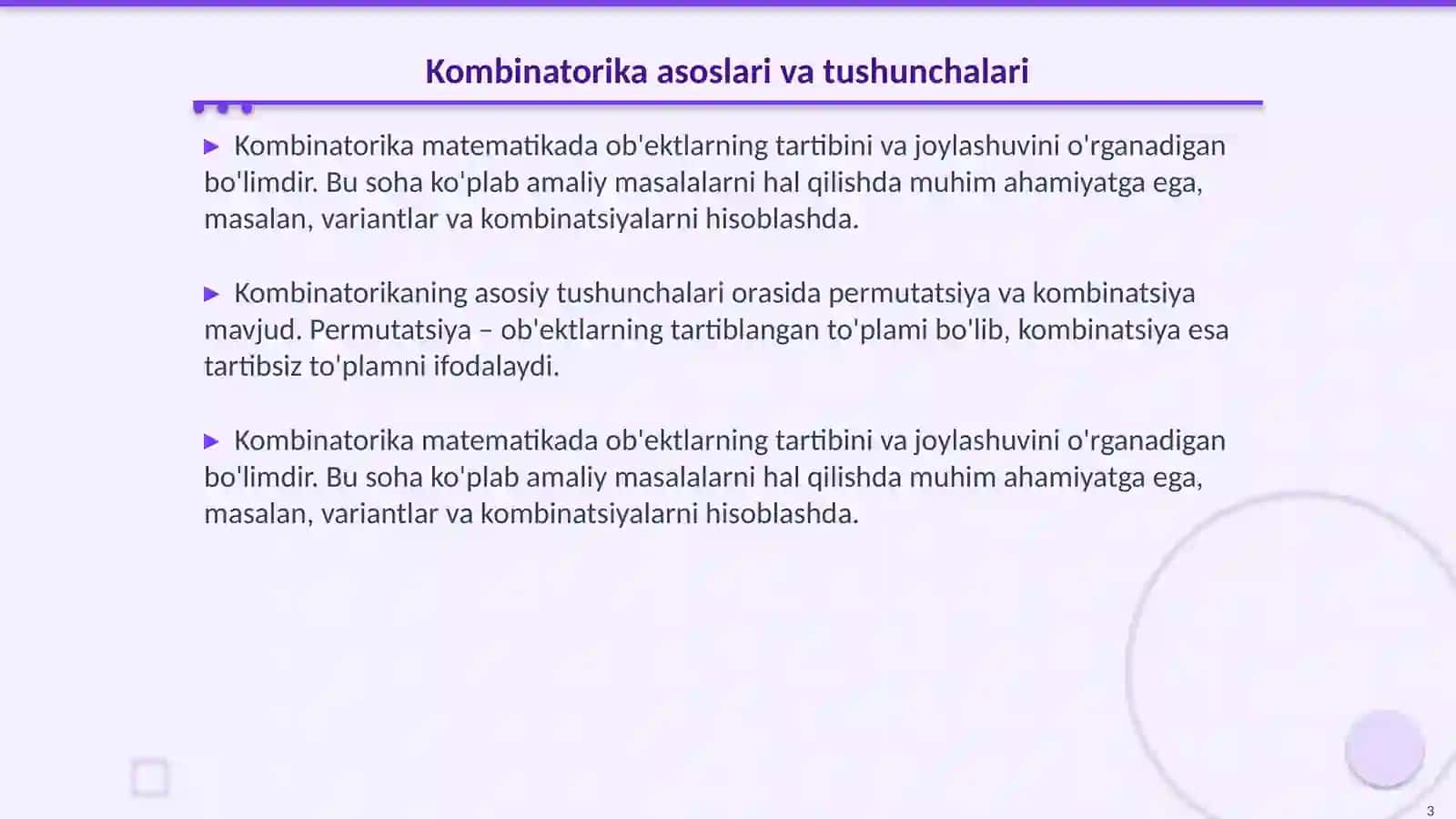 Boshlang‘ich sinfda uchraydigan kombinatorika masalalarini tahlil qilish masalalarini yechish usullarini o‘rgatish 3
