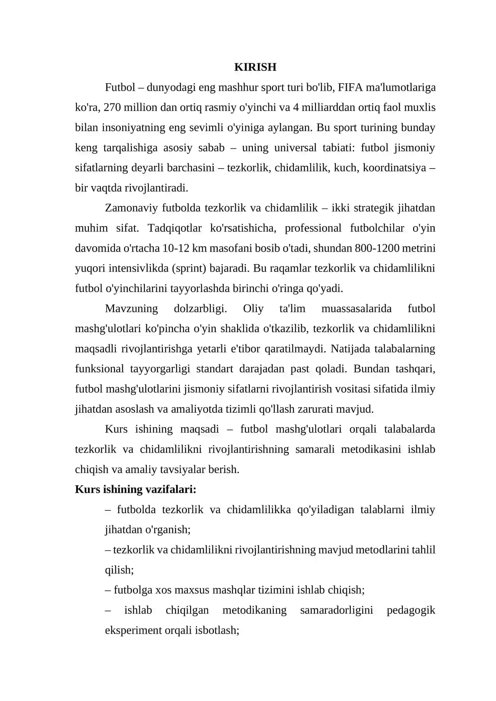 "Futbol orqali talabalarda tezkorlik va chidamlilikni rivojlantirish" 3