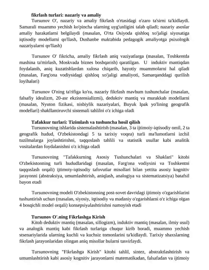 Mantiqning asosiy tushunchalari va tafakkur shakllari(Tursunov O’) 3