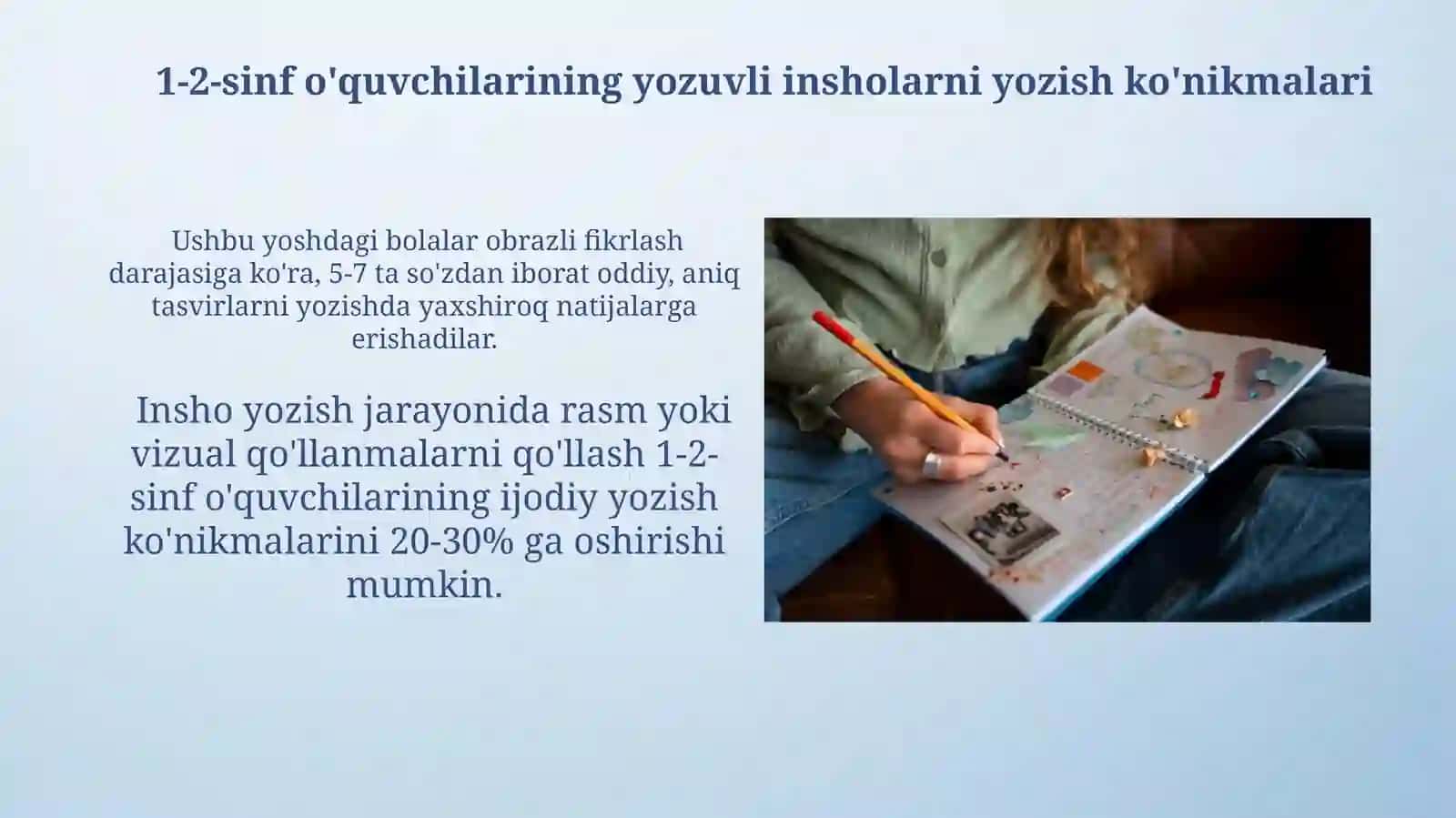 Ogʻzaki hikoya va yozma insholar darslarining tahlili 3