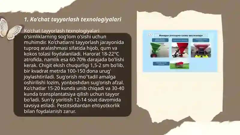 Ko'chat oralariga ishlov berish mashinalari 3