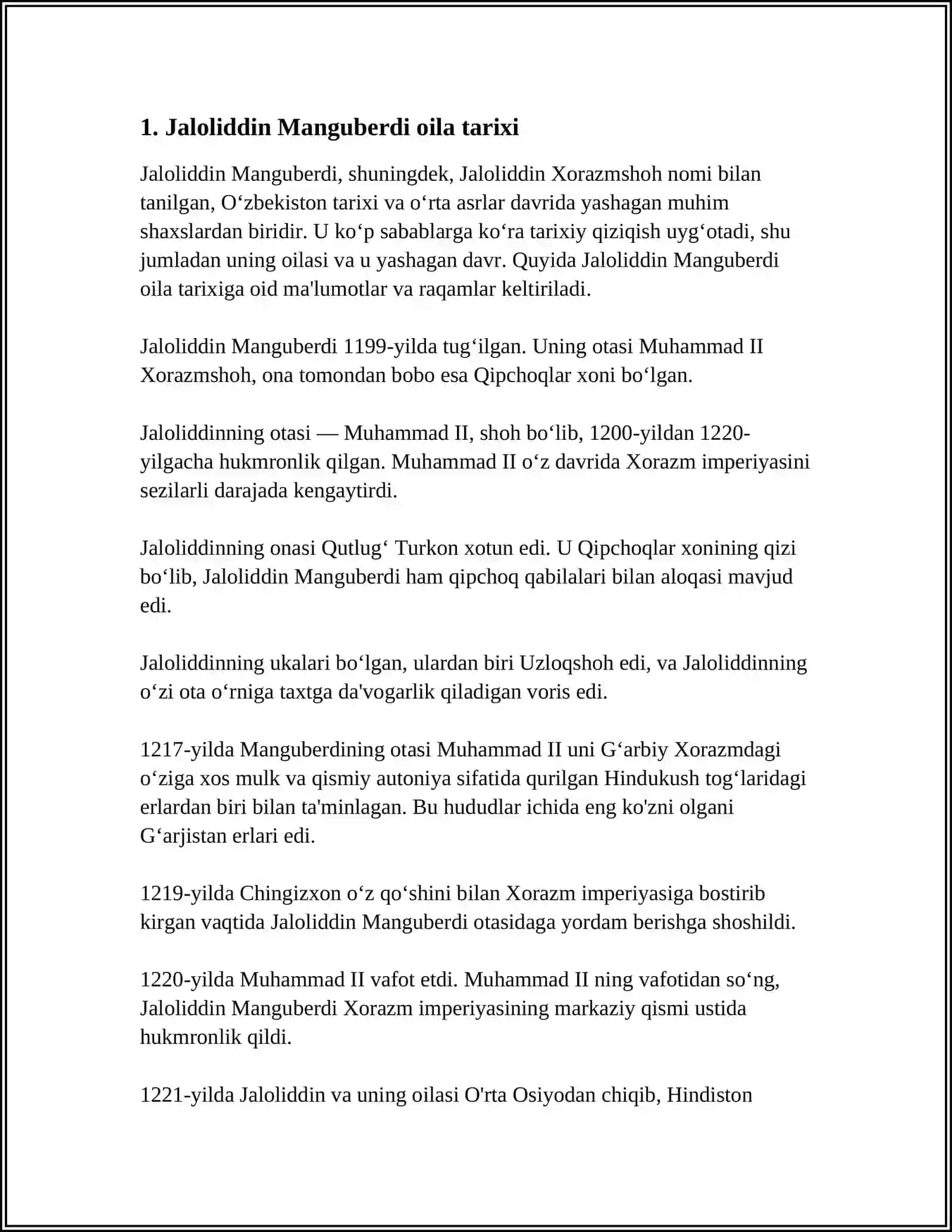 JALOLIDDIN MANGUBERDI -VATAN HIMOYACHASI MUSTAQIL ISH 3