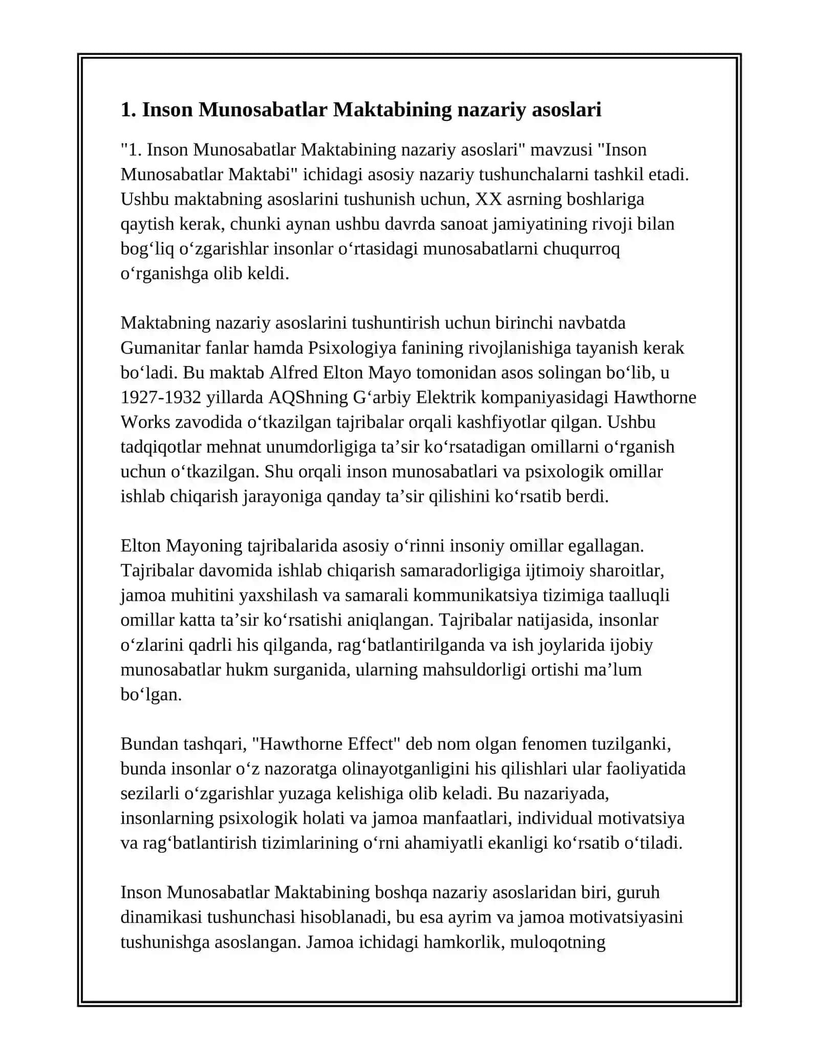 INSON MUNOSABATLAR MAKTABI 3