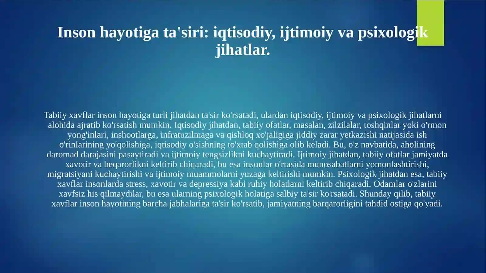 Tabiiy xavflar va ularning inson hayotiga ta’siri 3