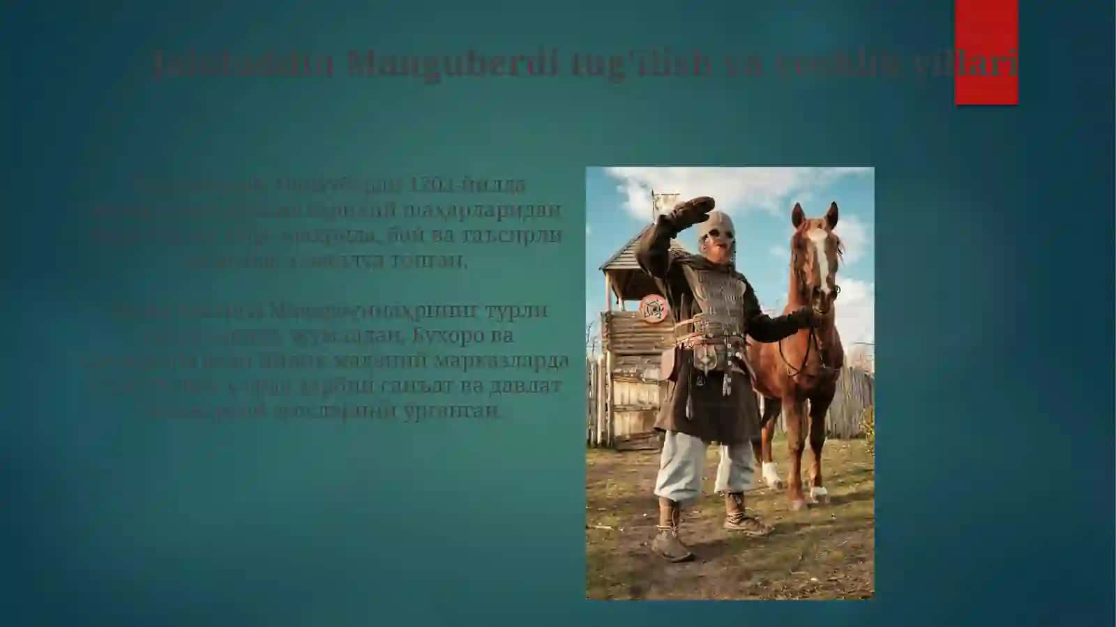 Vatan himoyachisi Jaloliddin Manguberdi 3
