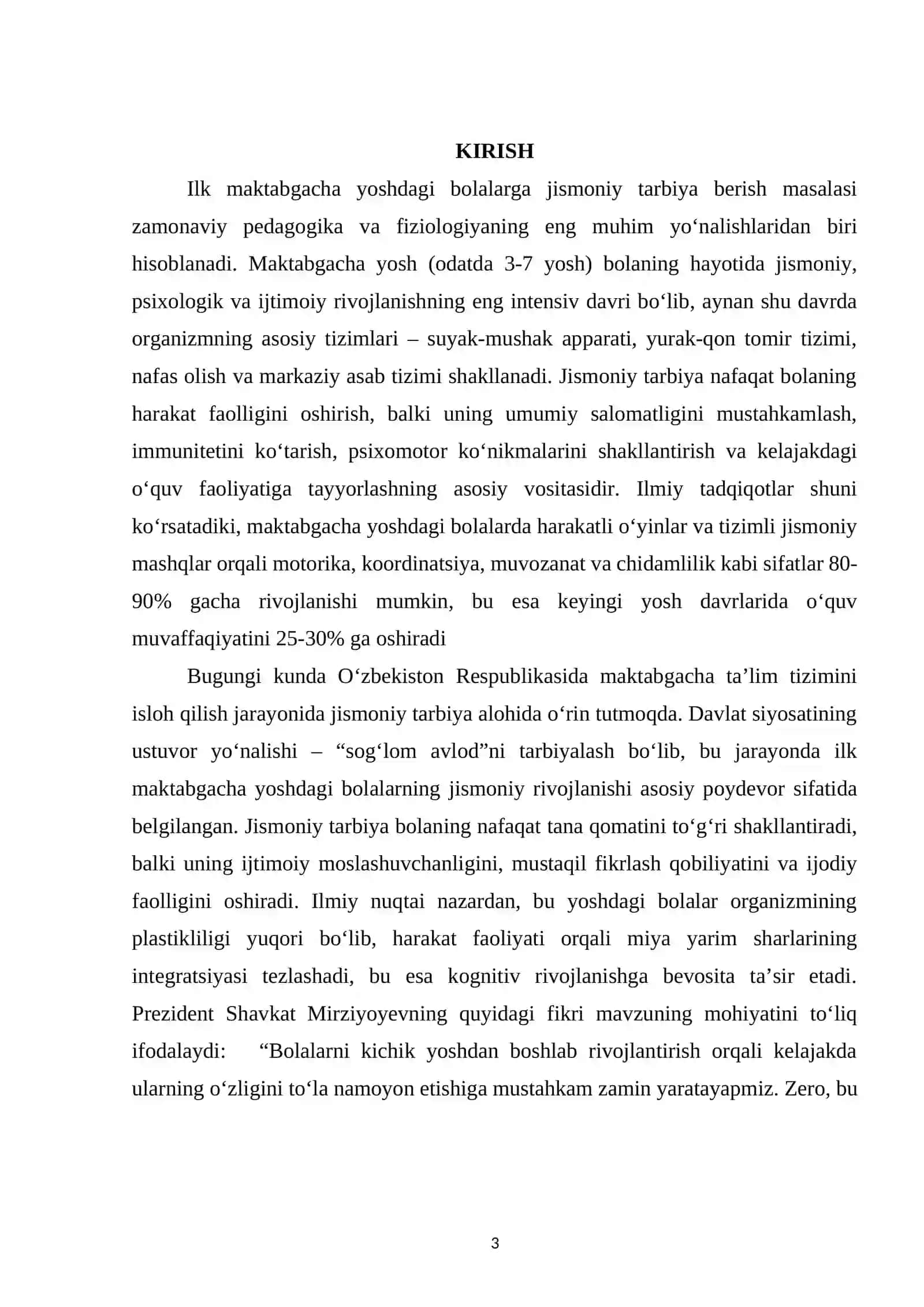 Ilk maktabgacha yoshdagi bolalarga jismoniy tarbiya berish mavzusida 3