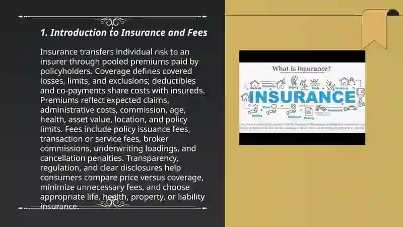 Insurance and Fees 3
