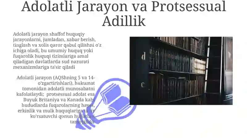 Adolatli Jarayon va Protsessual Adillik 3