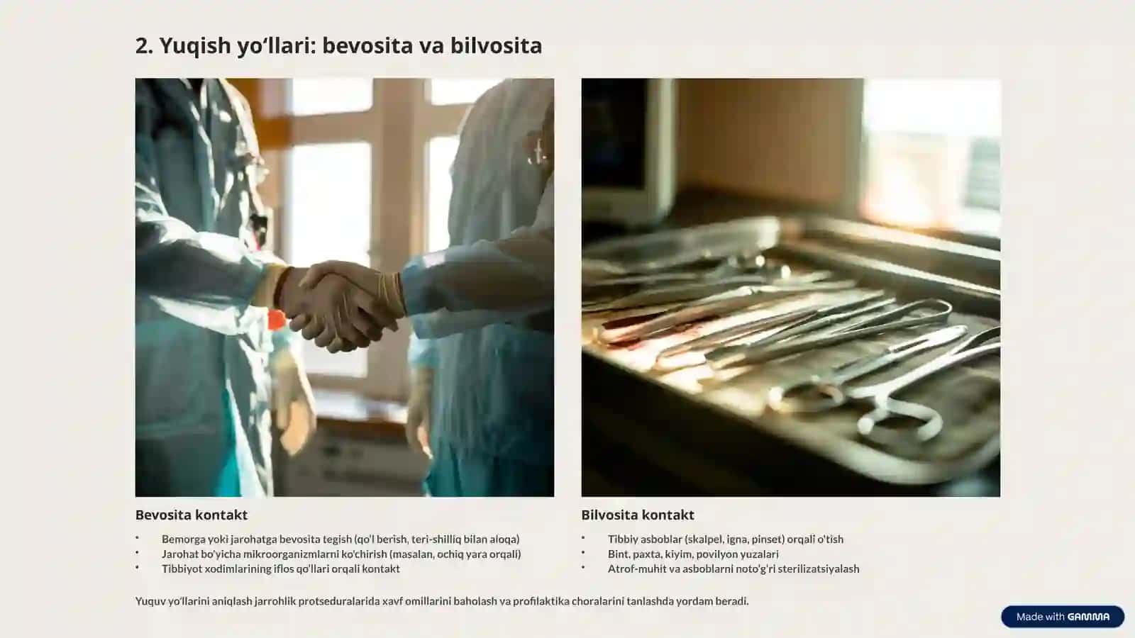 Kontakt infeksiyalar — umumiy xirurgiya nuqtai nazaridan 3