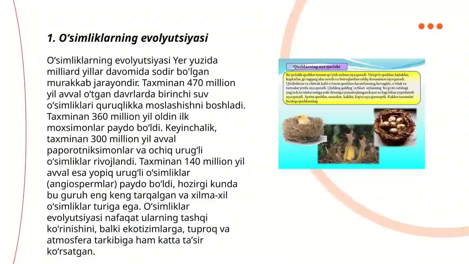 Oʻsimliklarning evolyutsiyasi 3