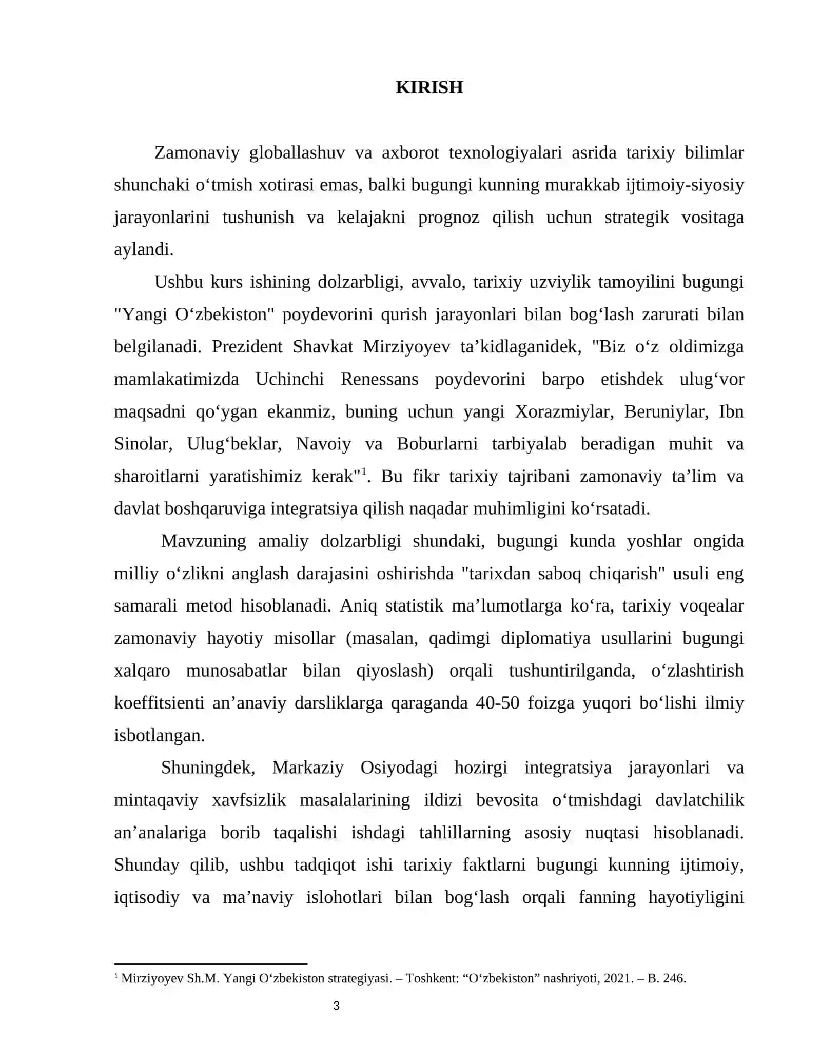 Tarixni zamonaviy voqealar bilan bog‘lash usullari 3