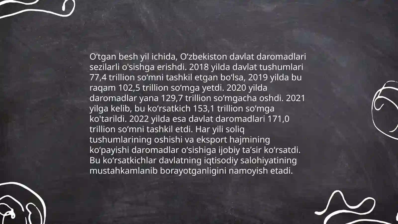 Kanada davlatining so'nggi 5 yillik makro iqtisodoyot ko'rsatkichlari 3