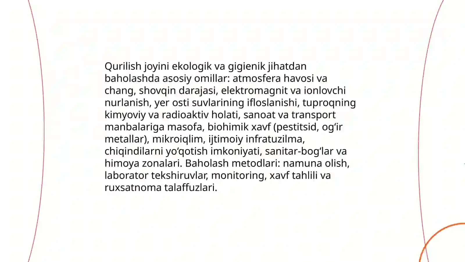 Bolalar va o'smirlar muassasalarini qurish va qayta qurish ustidan ogohlantiruvchi sanitariya nazorati 3