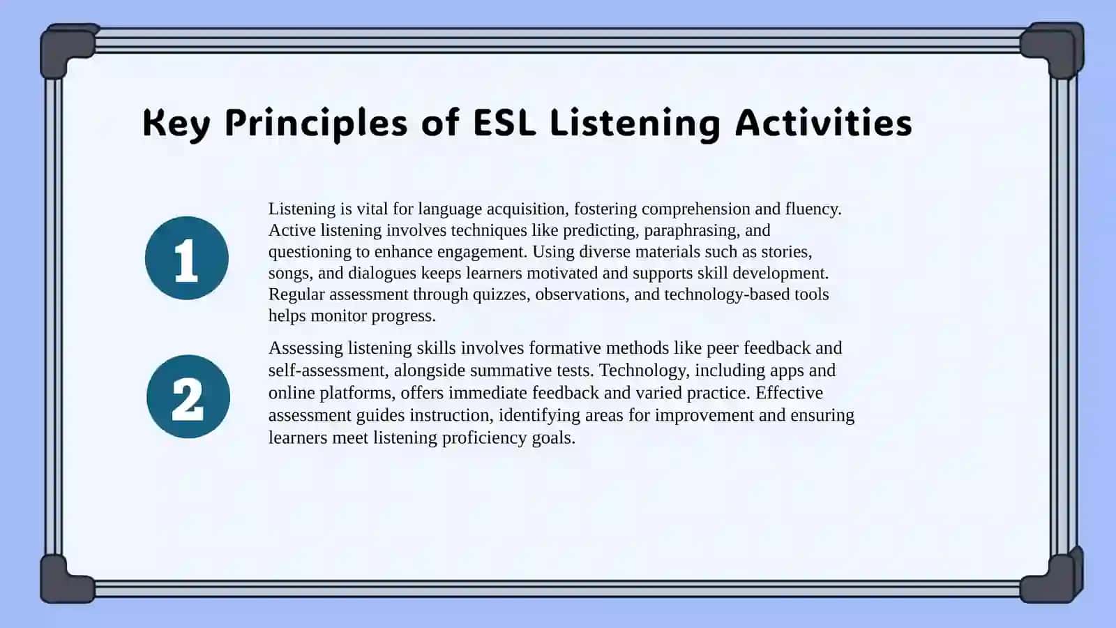 Key Principles of ESL Listening Activities 3