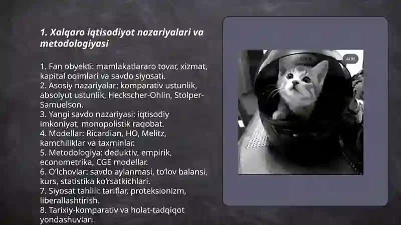 Xalqaro iqtisodiyot va xalqaro iqtisodiy munosabatlar 3