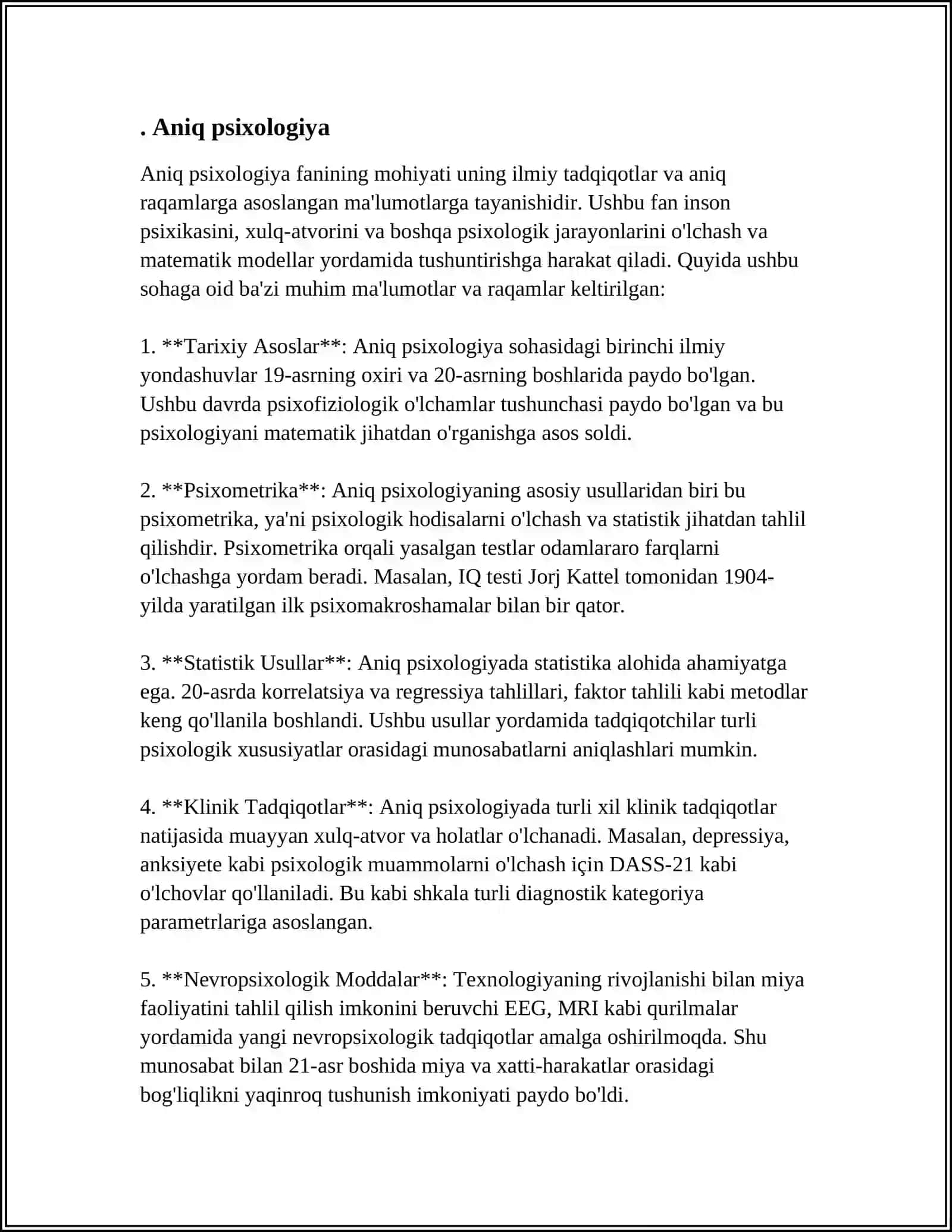 PSIXOLOGIYANING TARMOQLARI 3