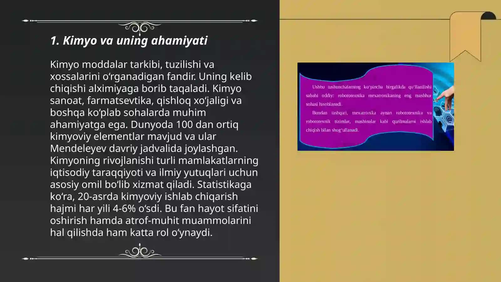 Kimyo fani haqida dastlabki tushunchalar 3