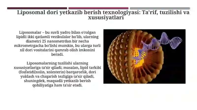 Liposomal dori shakllarini ishlab chiqarish texnologiyasi 3