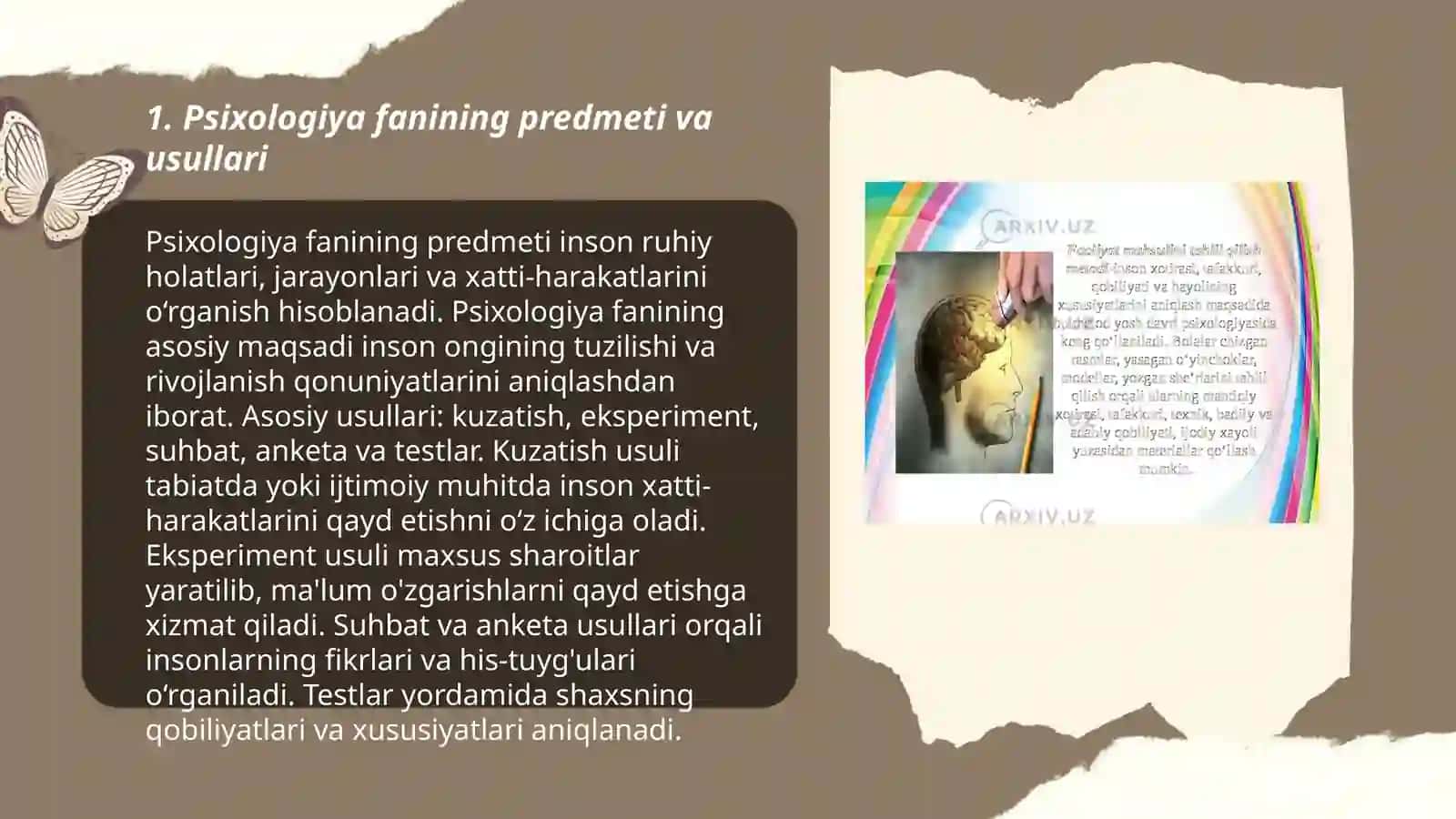 Umumiy Psixologiya Nazariyasi va Amaliyoti Fanining Predmeti 3