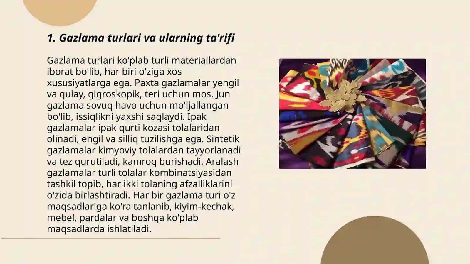 Gazlama turlari va ularning ta'rifi 3