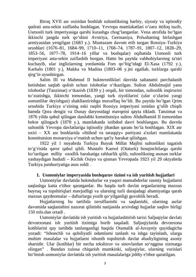 Usmoniylar imperiyasi arxivlari (o‘rta asrlarda) 3
