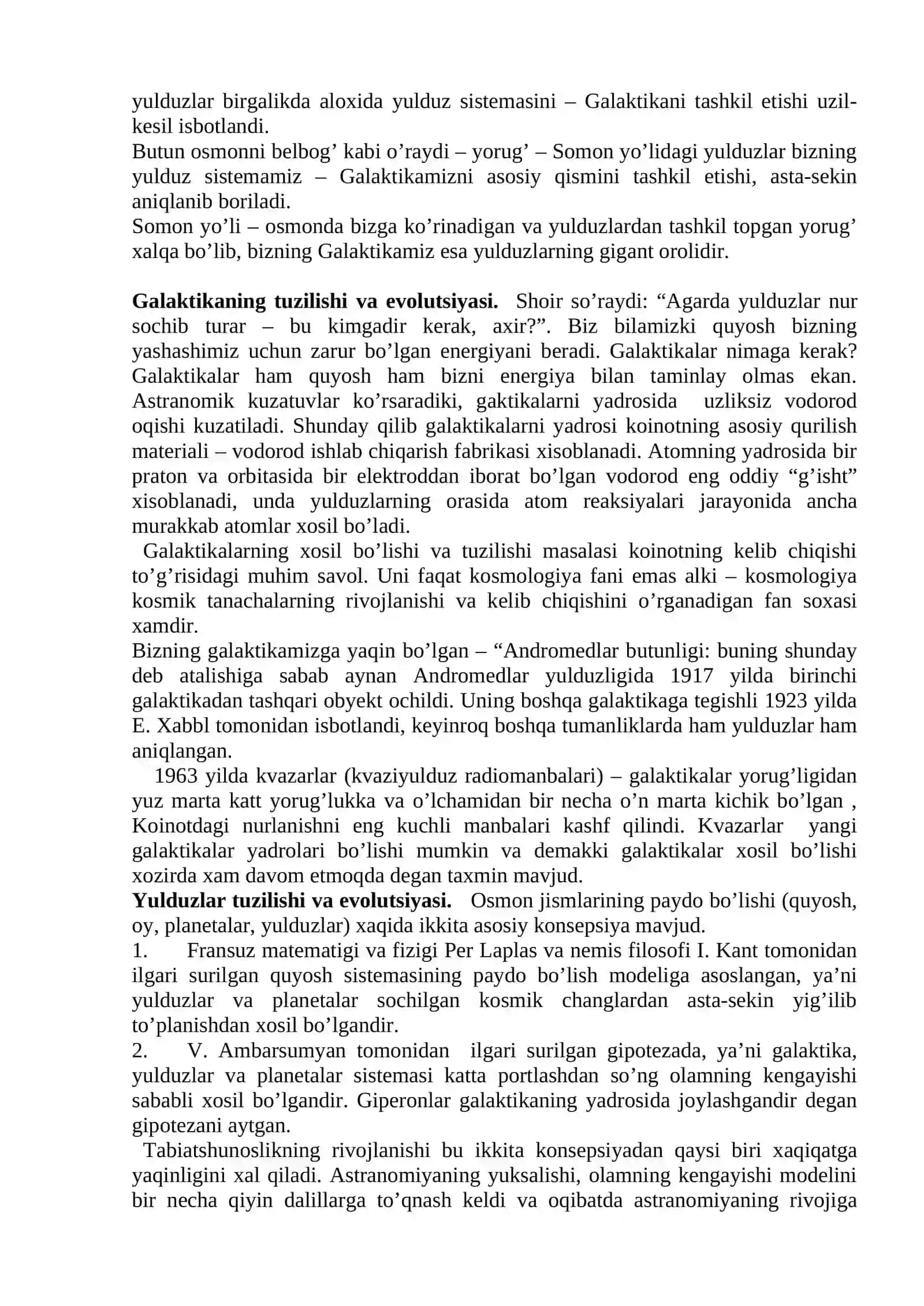 Yerda hayotning paydo bo’lishi va rivojlanishi 3