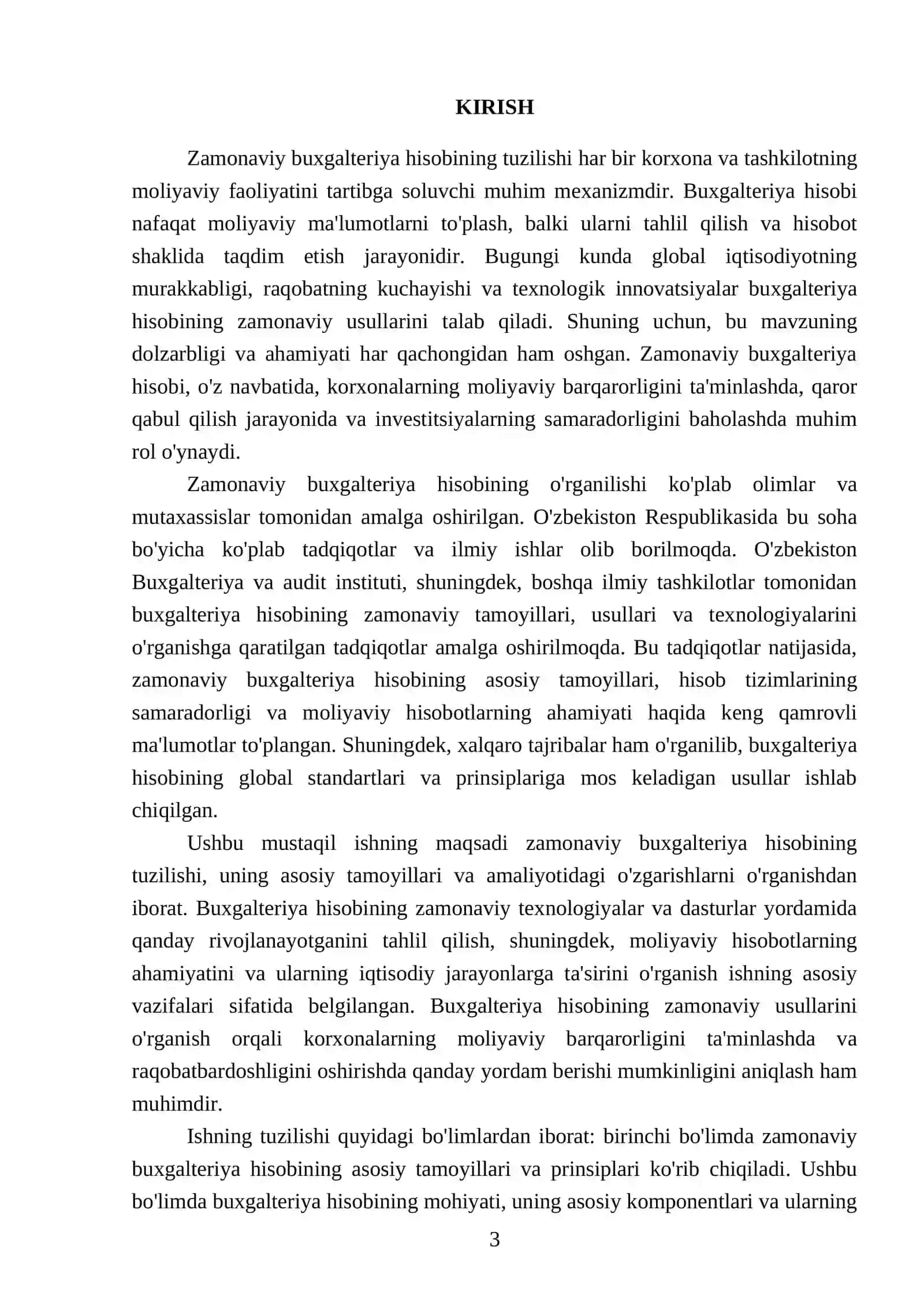Zamonaviy buxgalteriya hisobining tuzilishi 3