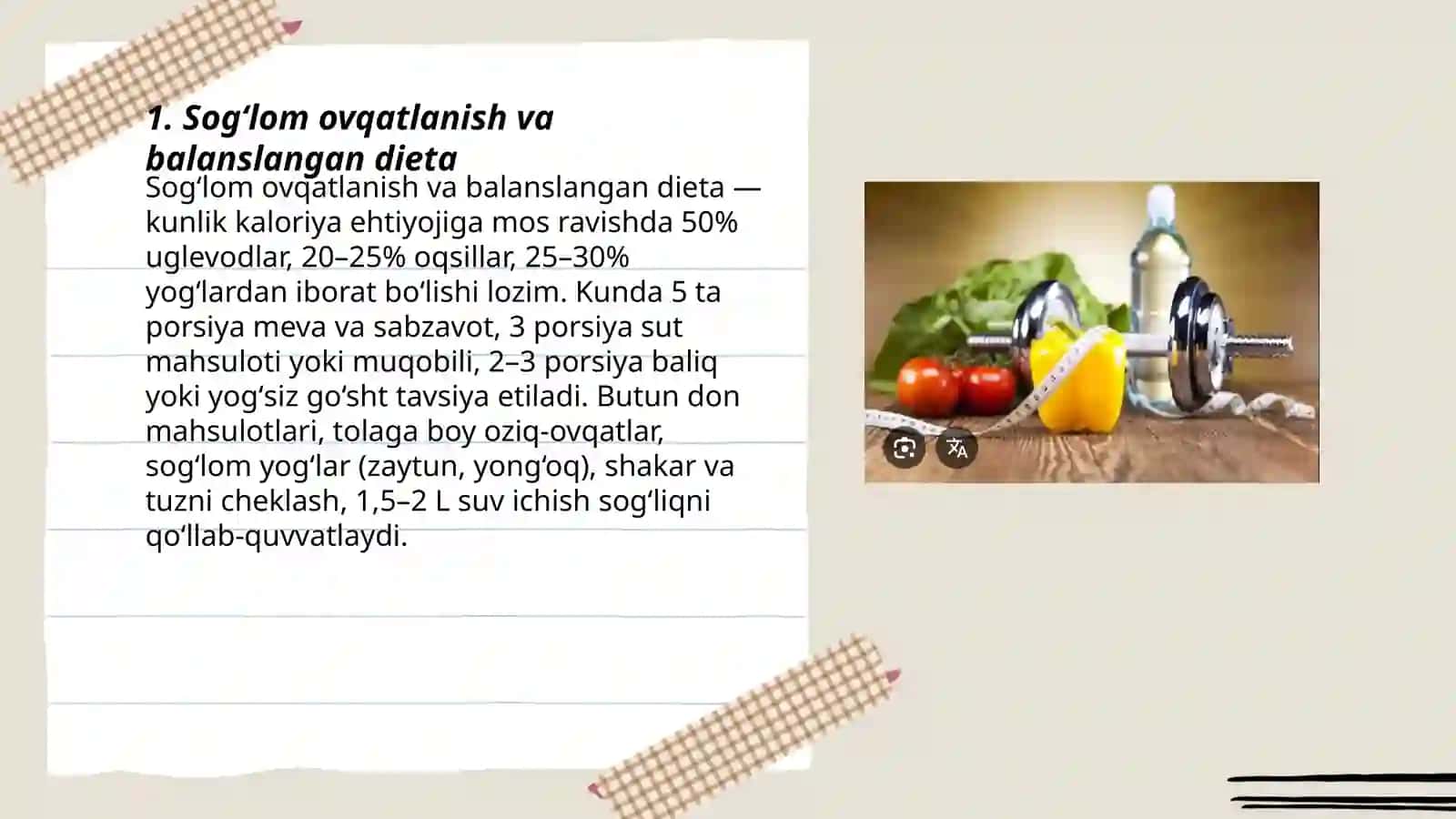Sogʻlom ovqatlanish va balanslangan dieta 3