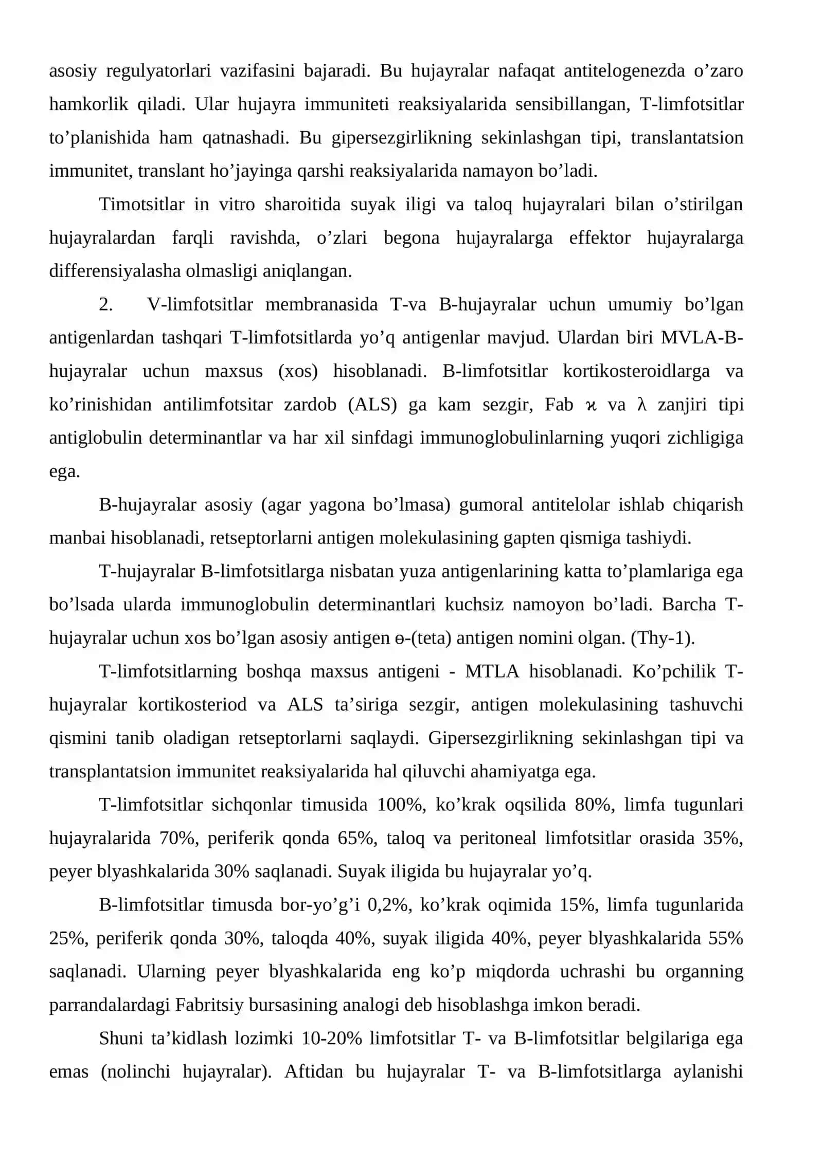 T- va B-Limfotsitlar haqida tushuncha 3