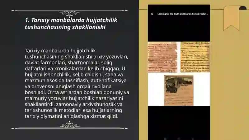 Tarixiy manbalarda hujjatchilik haqida 3