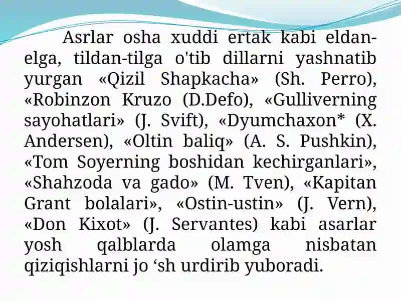 Bolalar adabiyoti 3