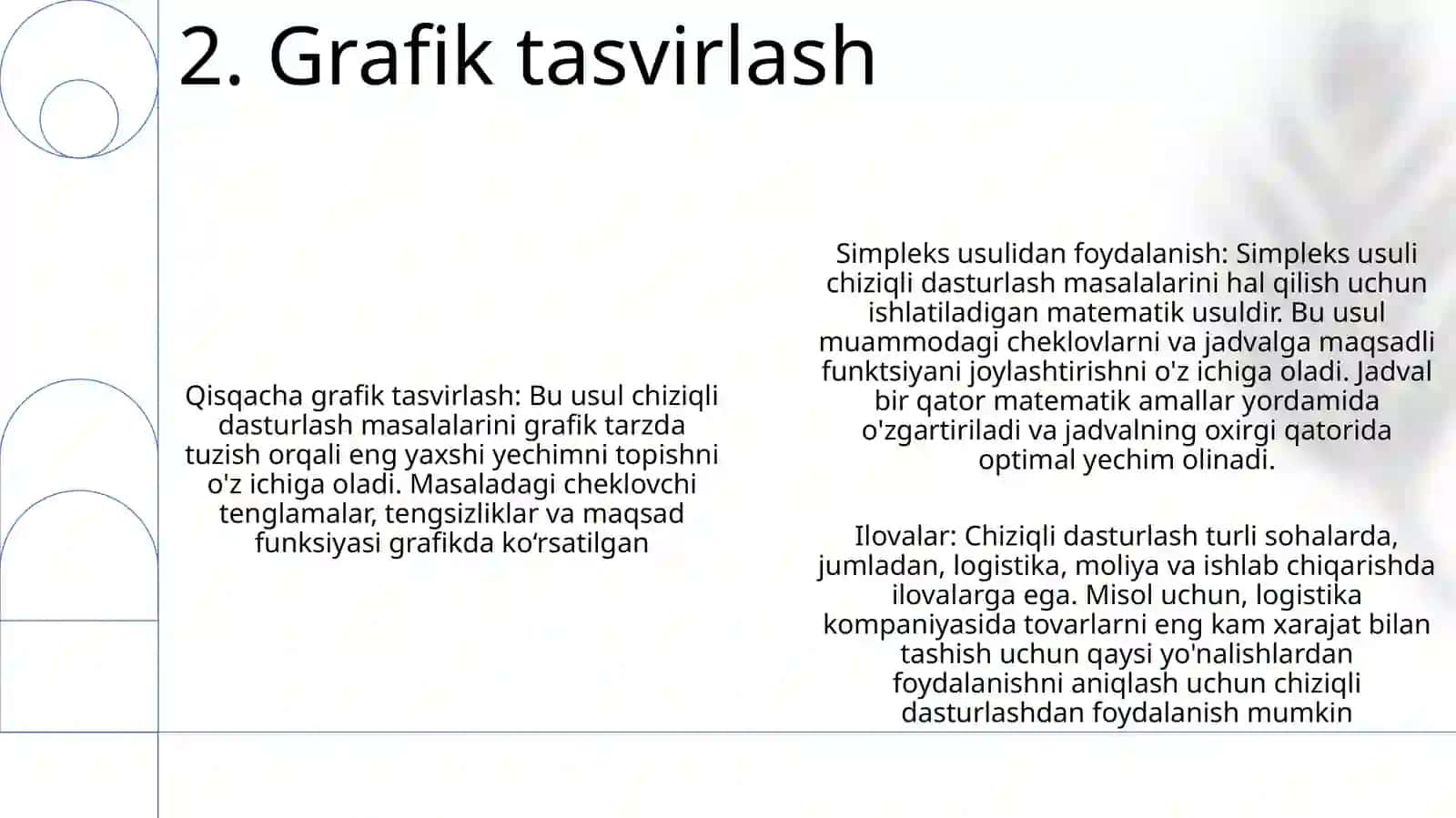 Chiziqli Dasturlash Masalasini Simpleks Usulda Yechish 3