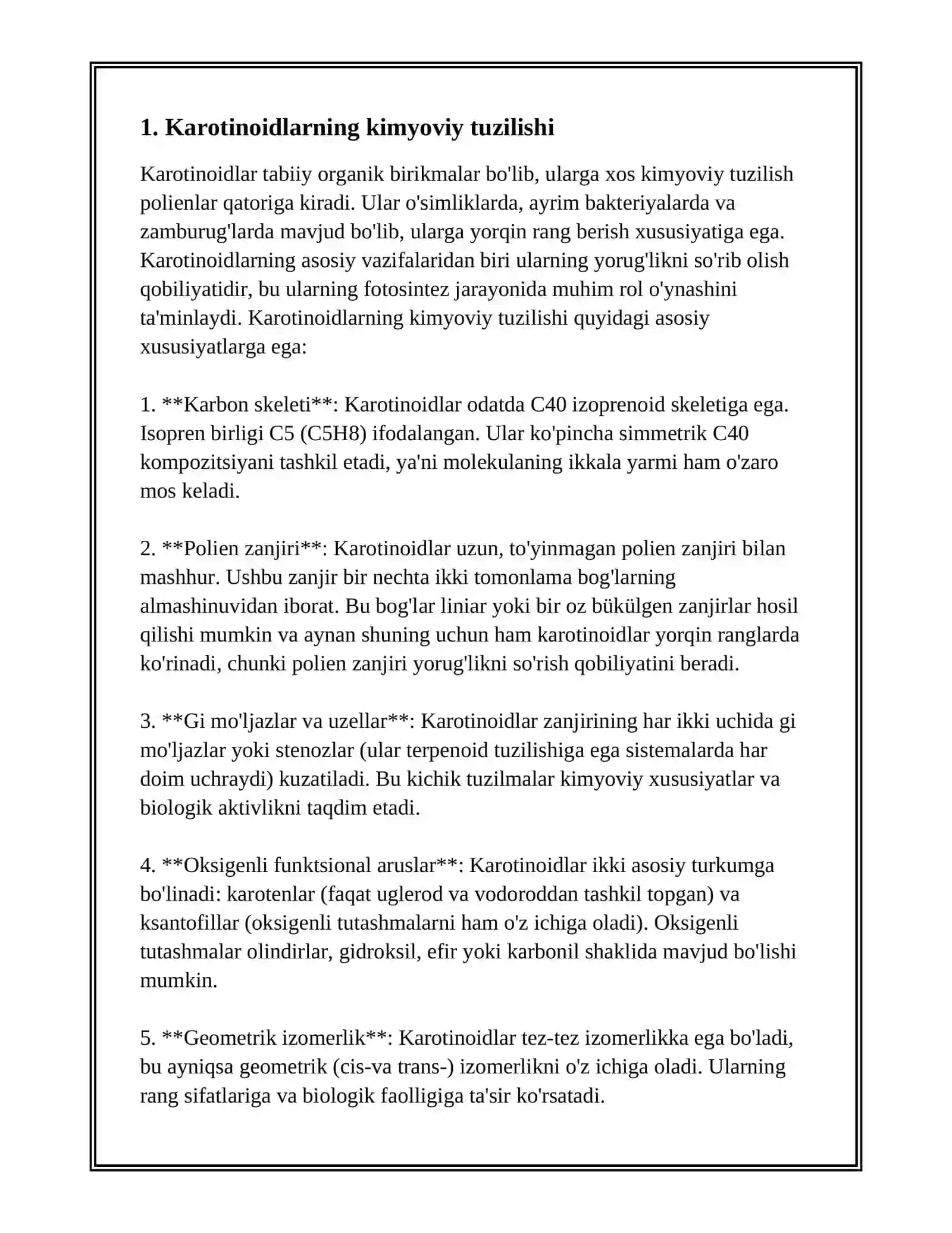 KARATINOIDLAR 3