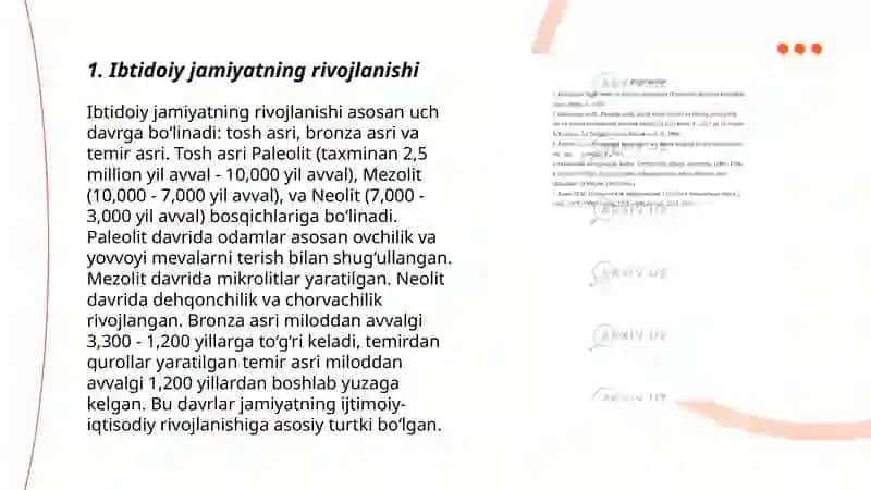 tarixiy antropalogiyada ibtidoiy madaniyat 3