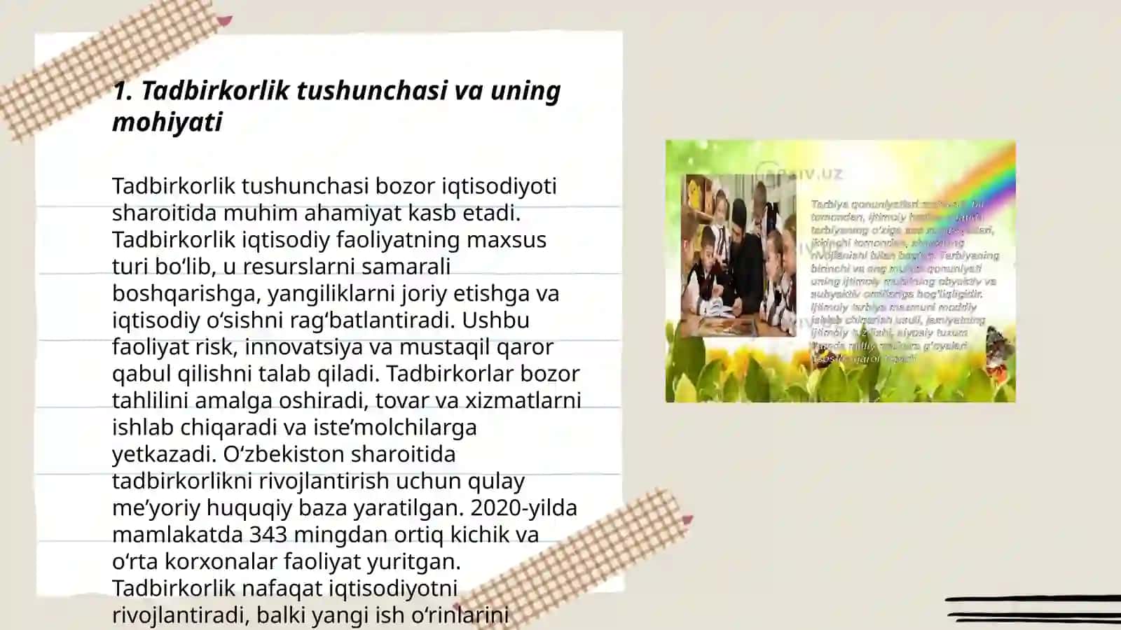 Tadbirkorlikning g‘oyaviy-falsafiy asoslari 3