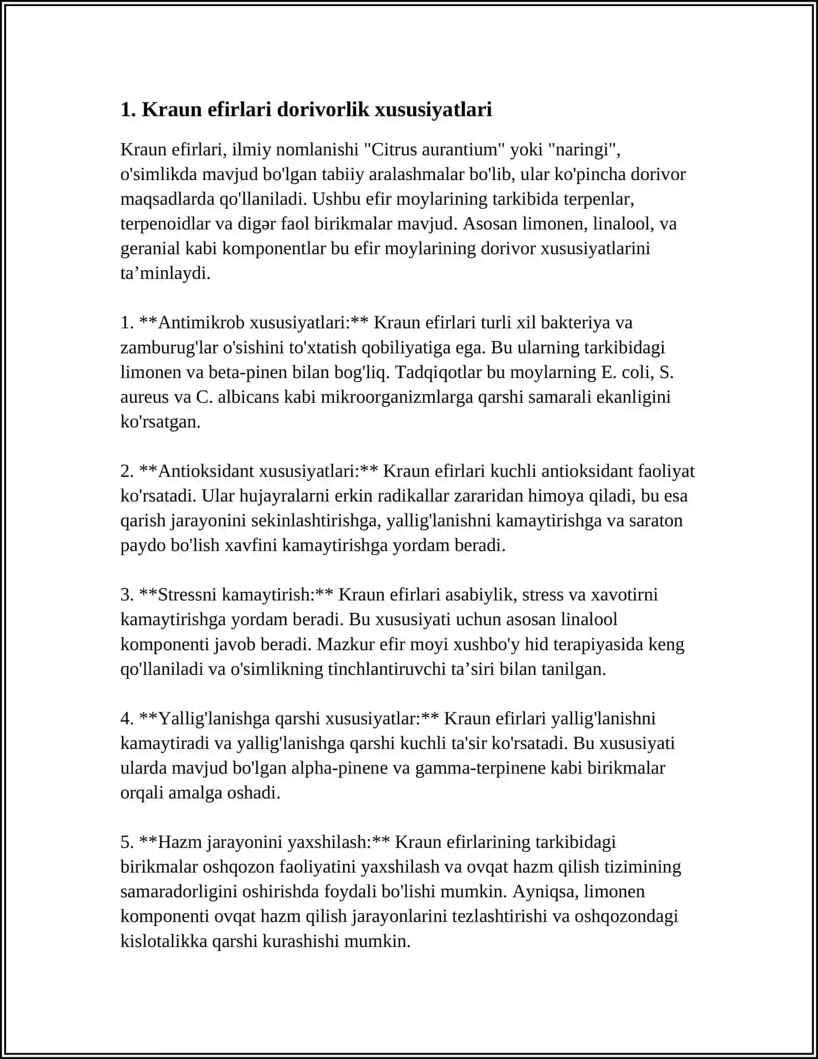KRAUN EFIRLARI DORI VOSITASIDA 3