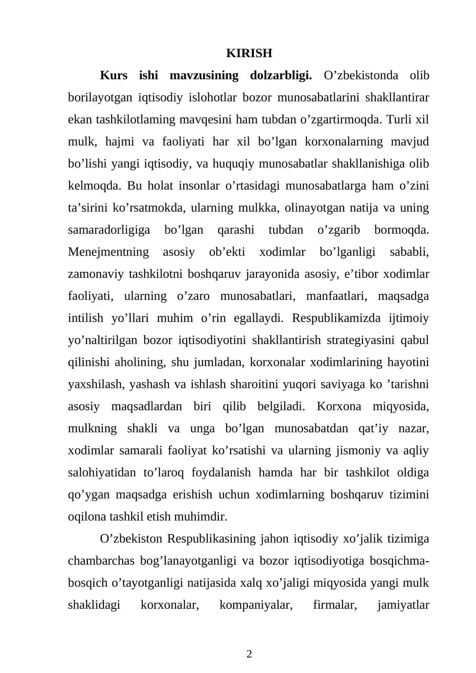 Kadrlar siyosatini amalga oshirish va kadrlarni boshqarish strategiyasi 3