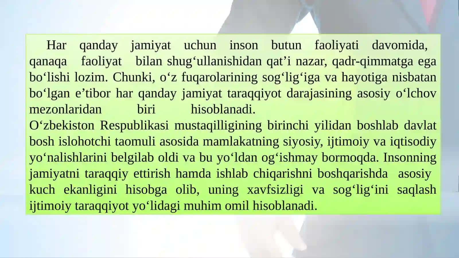 Og‘irligi va zararligi bo‘yicha ish kategoriyalari 3