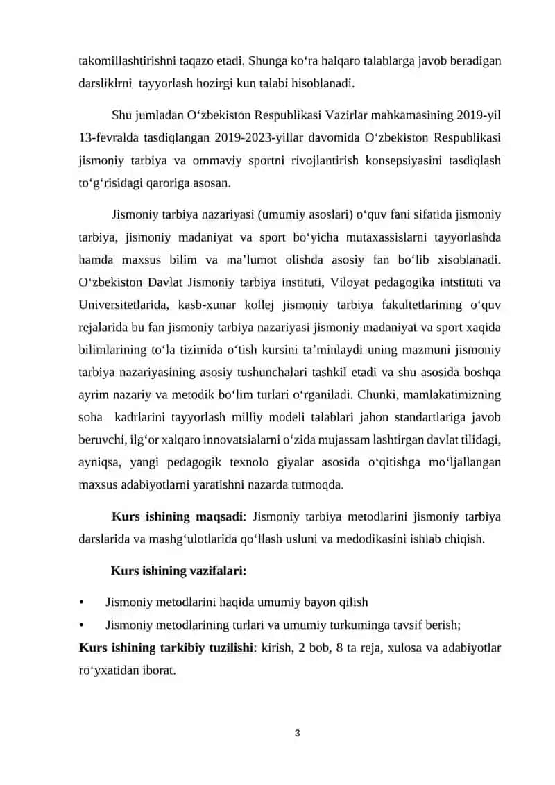 Jismoniy Madaniyat Nazariyasi va Metodikasi 3