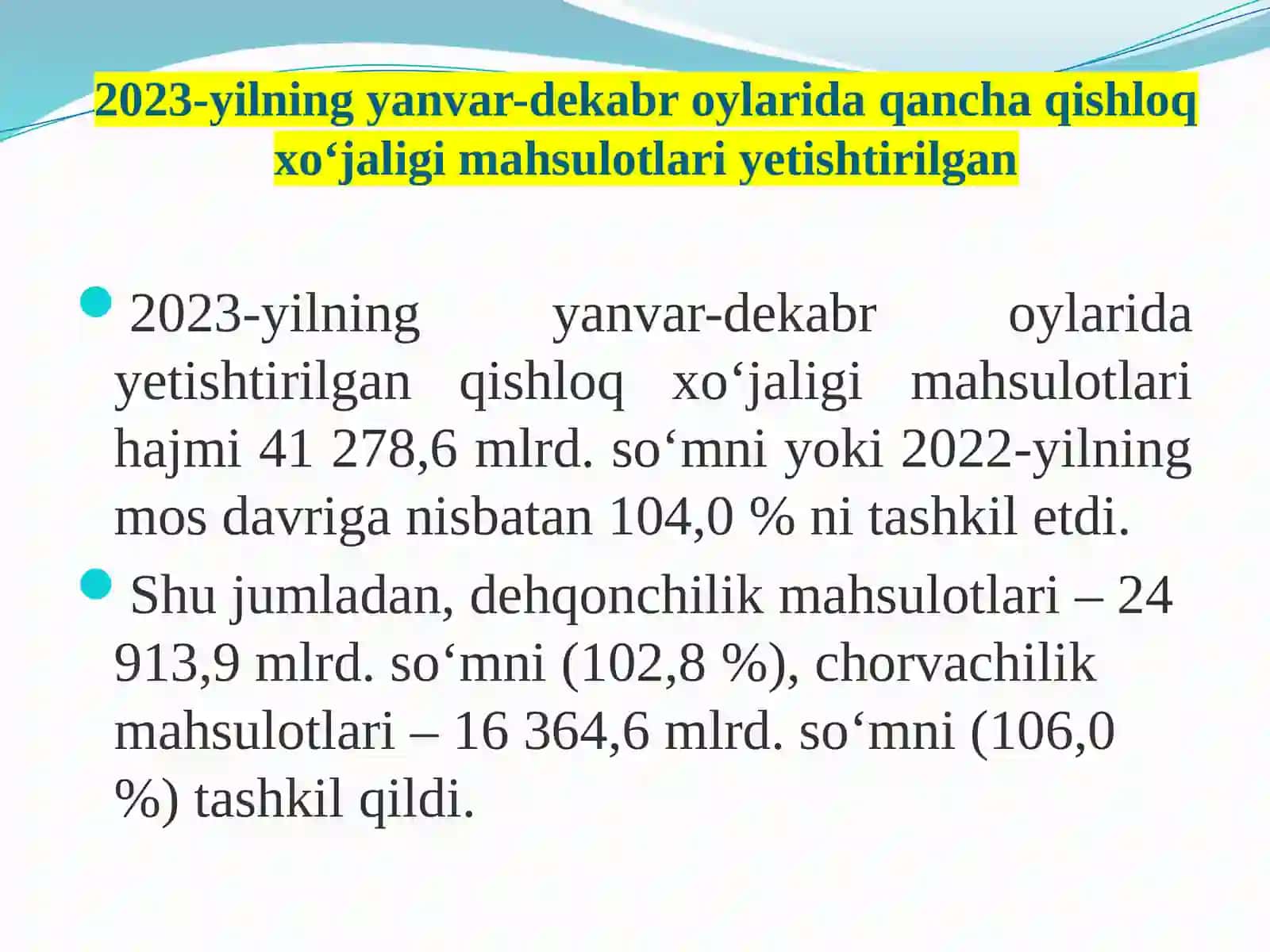QISHLOQ XO‘JALIGINI IXTISOSLASHTIRISH VA INTEGRATSIYALASHNING SAMARADORLIGINI OSHIRISH 3