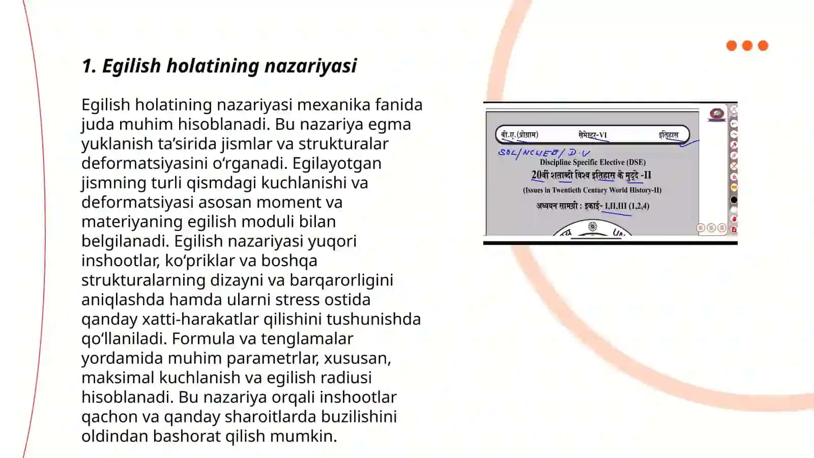 Buralishda epyurlarni qurish. Egilishdagi ichki kuchlarni aniqlash 3